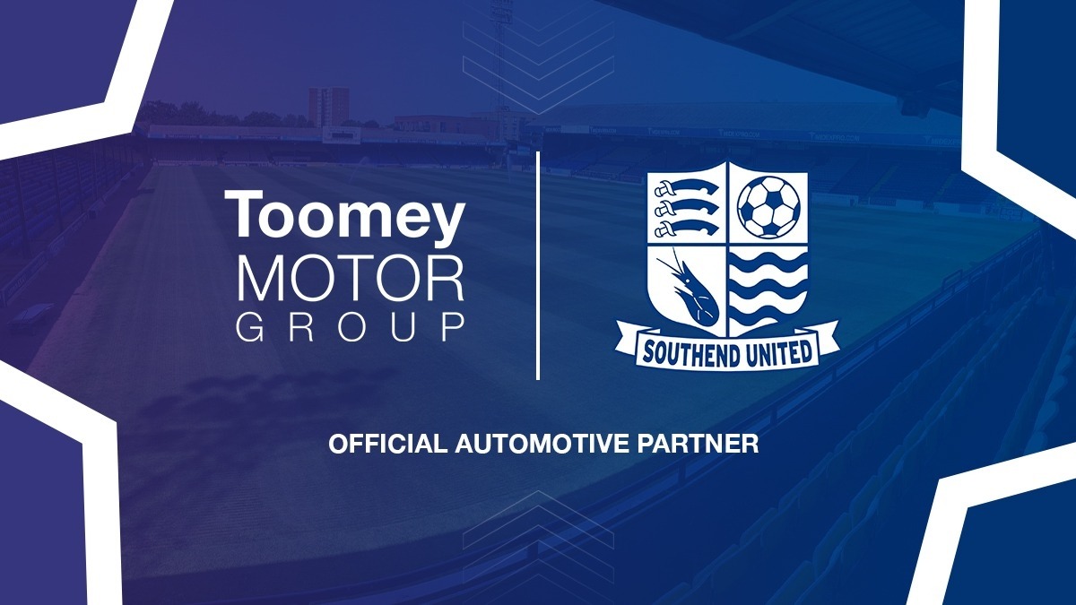 Toomey Motor Group become Official Automotive Partner of Southend United!
