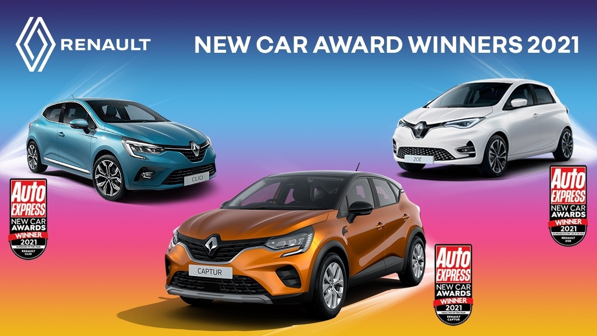 Renault wins a trio of awards at the 2021 Auto Express Awards