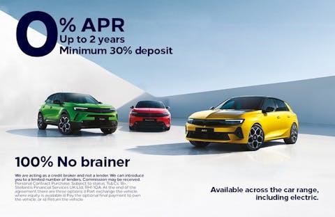 Vauxhall 0% APR Range Offer