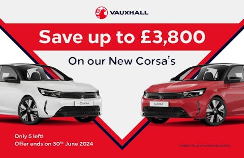 New Corsa Petrol £3,800 Savings Offer