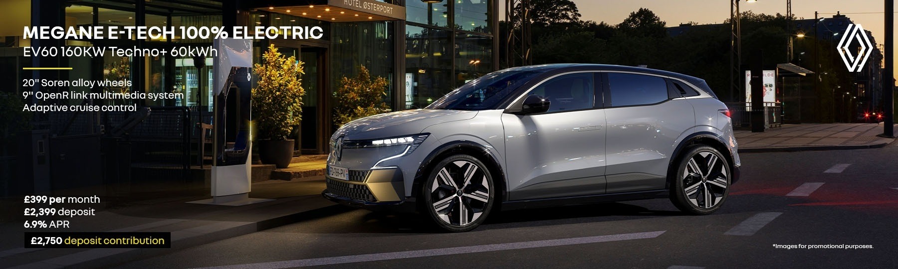 All New Renault Megane E-Tech 100% electric New Car Offer
