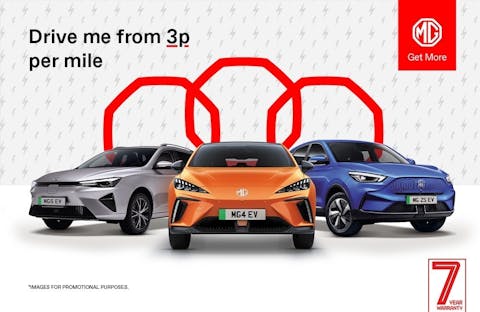 MG Electric Cars - Charge us from 3p per Mile